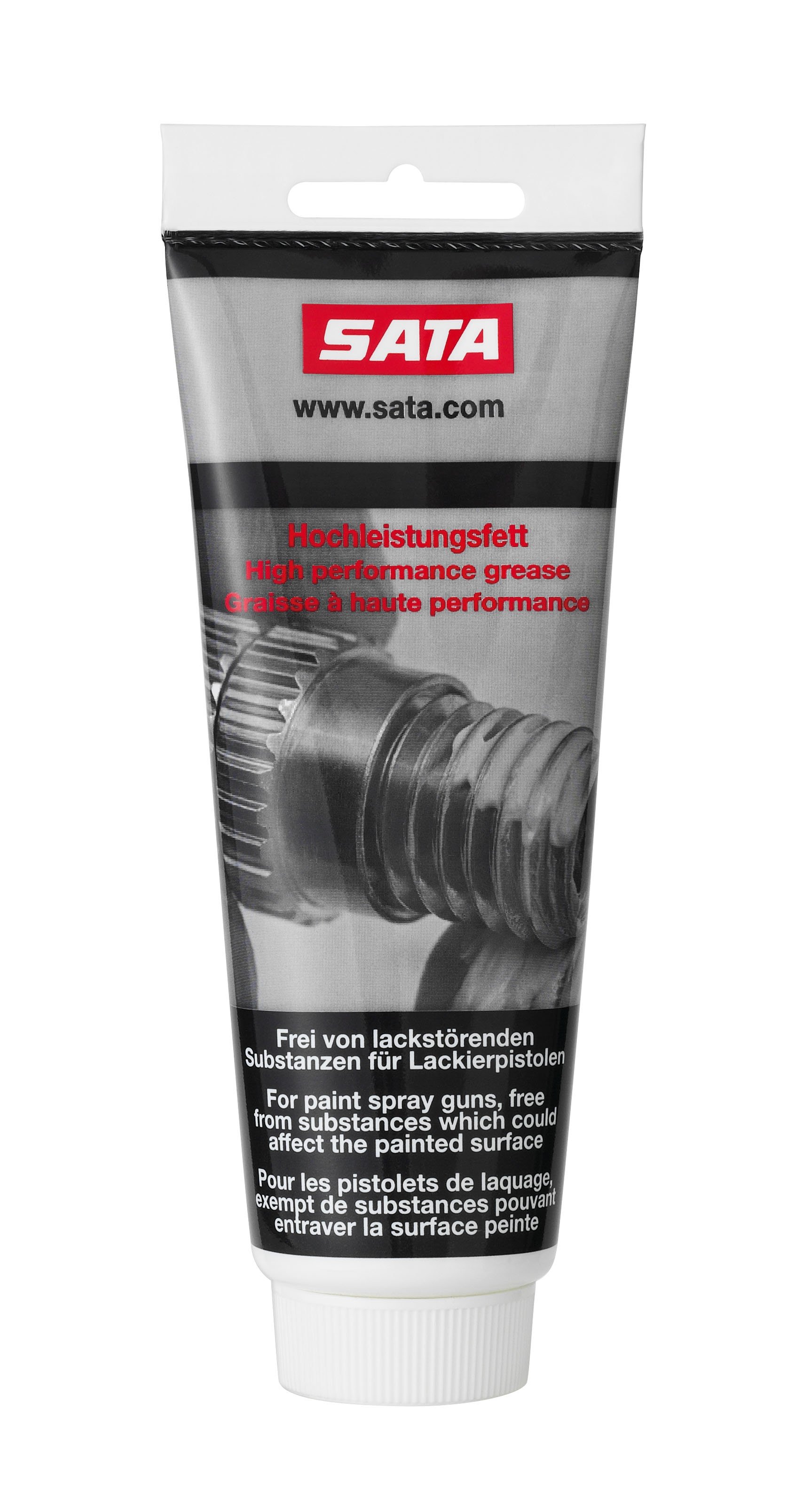SATA high performance grease, silicone- and acid-free, 100 ml [for spray guns] Please observe: The supplied product has a limited use-by date!